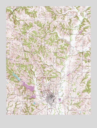 Fayette, MO USGS Topographic Map