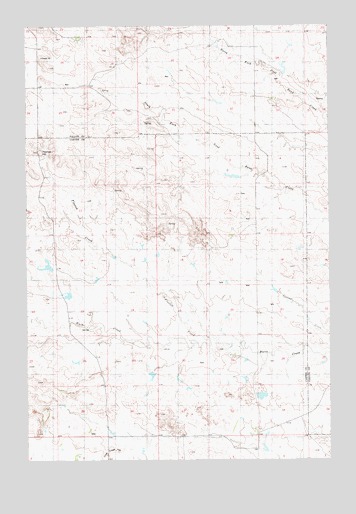 Flasted Hill, MT USGS Topographic Map