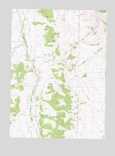 Flatiron Hill, ID USGS Topographic Map
