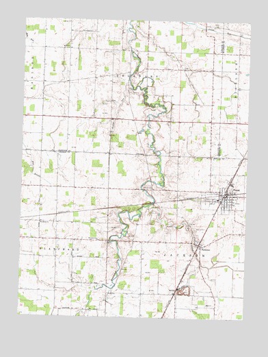 Forest, OH USGS Topographic Map