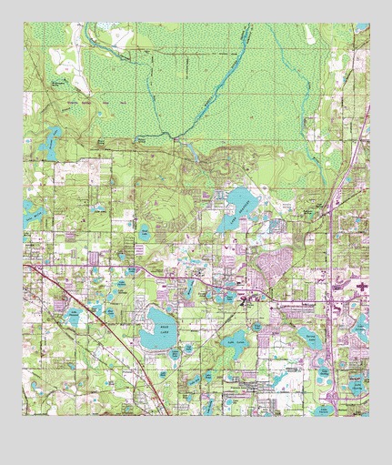 Forest City, FL USGS Topographic Map