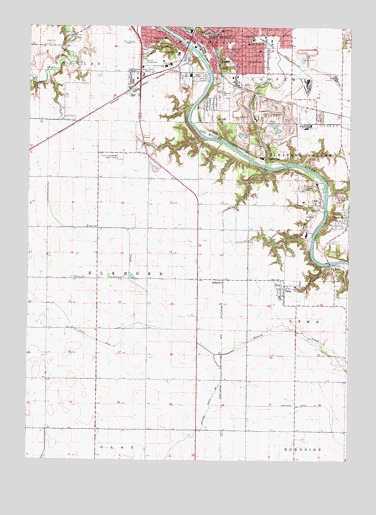 Fort Dodge South, IA USGS Topographic Map