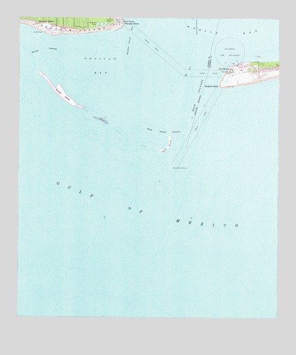 Fort Morgan, AL USGS Topographic Map