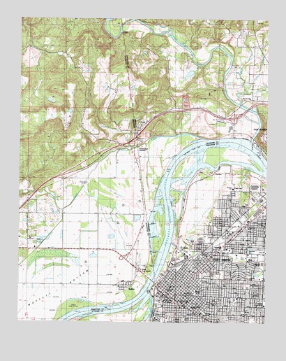 Fort Smith, AR USGS Topographic Map