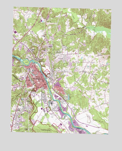 Fredericksburg, VA USGS Topographic Map
