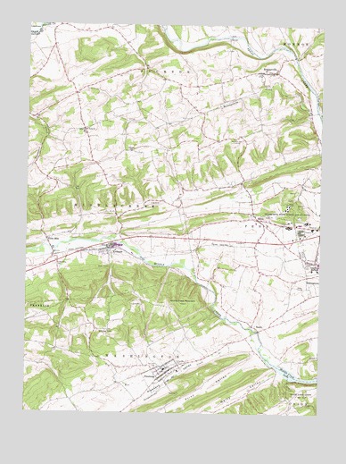 Freeburg, PA USGS Topographic Map