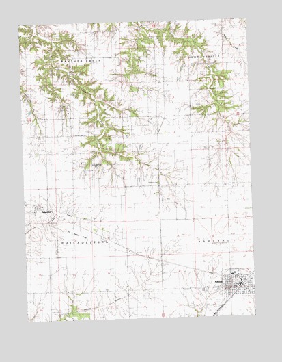 Ashland, IL USGS Topographic Map