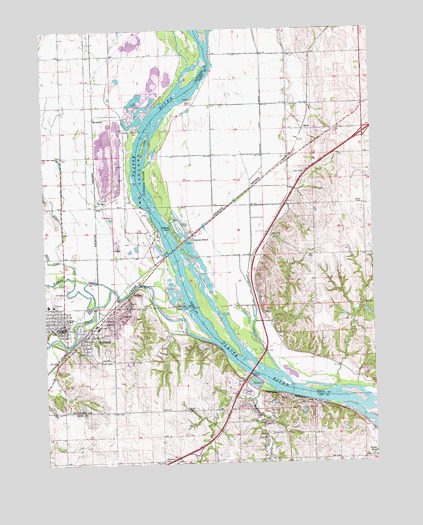 Ashland East, NE USGS Topographic Map