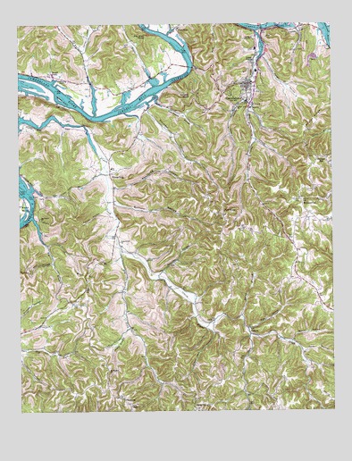 Gainesboro, TN USGS Topographic Map