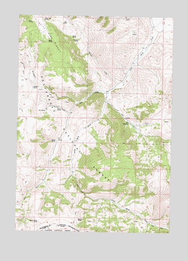 Gallagher Gulch, MT USGS Topographic Map