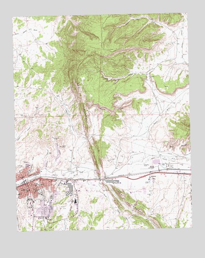 Gallup East, NM USGS Topographic Map