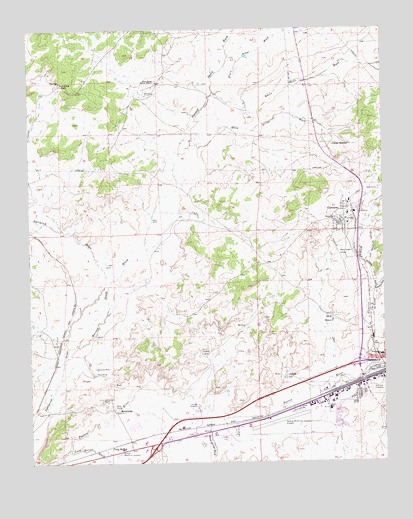 Gallup West, NM USGS Topographic Map