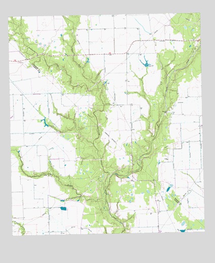Ganado NE, TX USGS Topographic Map
