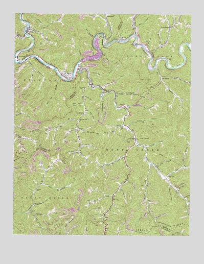 Gilbert, WV USGS Topographic Map