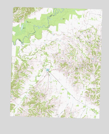 Gilt Edge, TN USGS Topographic Map