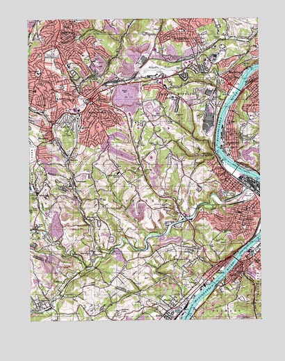 Glassport, PA USGS Topographic Map