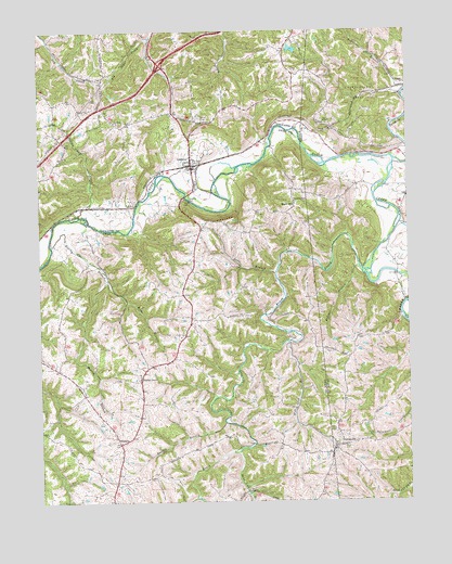 Glencoe, KY USGS Topographic Map