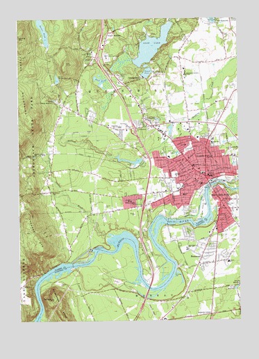 Glens Falls, NY USGS Topographic Map