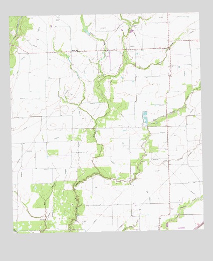 Gobbler Creek, TX USGS Topographic Map