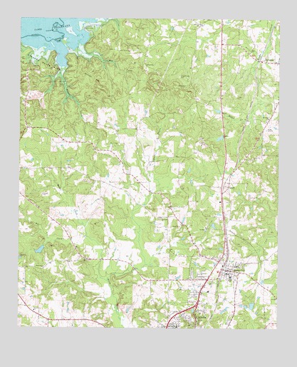 Atlanta North, TX USGS Topographic Map