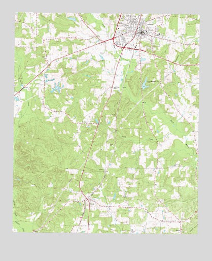 Atlanta South, TX USGS Topographic Map