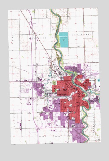 Grand Forks, ND USGS Topographic Map