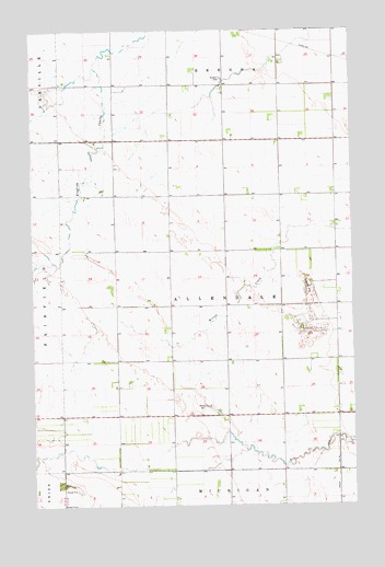 Grand Forks SW, ND USGS Topographic Map