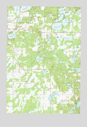 Grave Lake, MN USGS Topographic Map