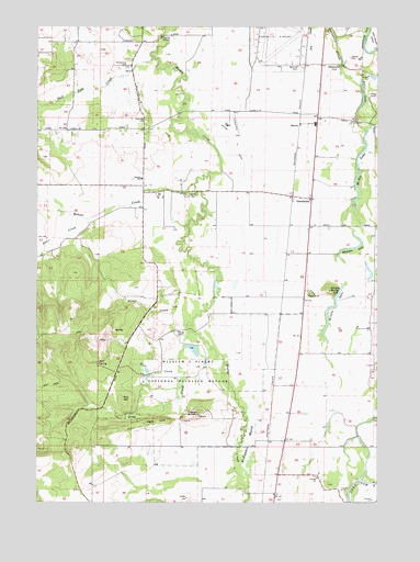 Greenberry, OR USGS Topographic Map
