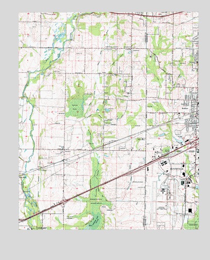 Greenbrier, AL USGS Topographic Map