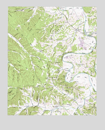 Greenfield Bend, TN USGS Topographic Map