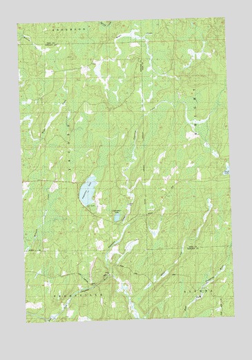 Augustine Lake, WI USGS Topographic Map