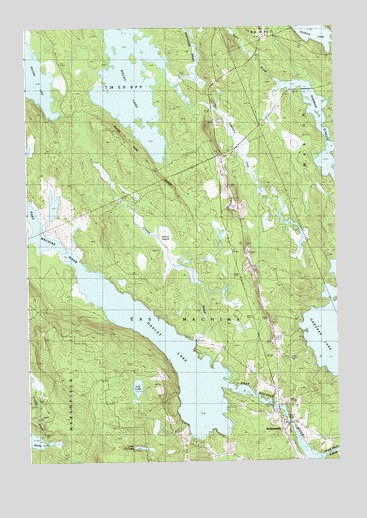 Hadley Lake, ME USGS Topographic Map