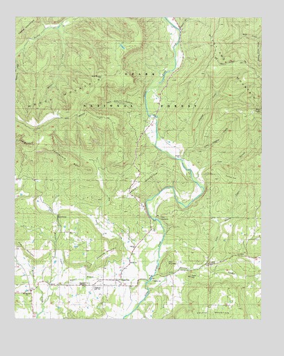 Hagarville, AR USGS Topographic Map