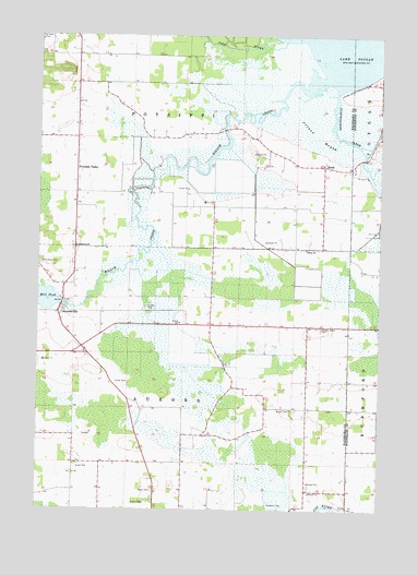 Auroraville, WI USGS Topographic Map