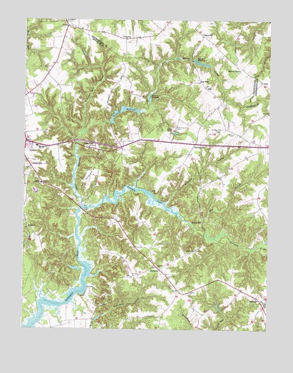 Haynesville, VA USGS Topographic Map