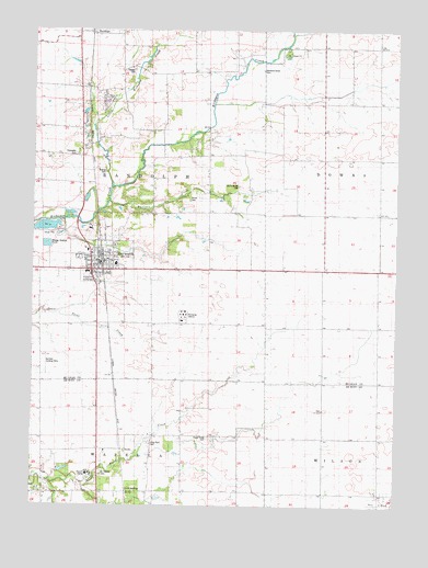 Heyworth, IL USGS Topographic Map