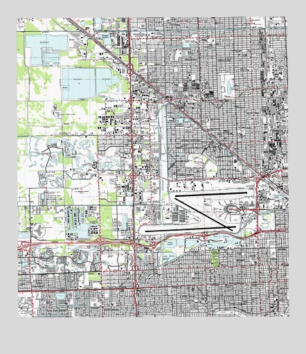 Hialeah, FL USGS Topographic Map