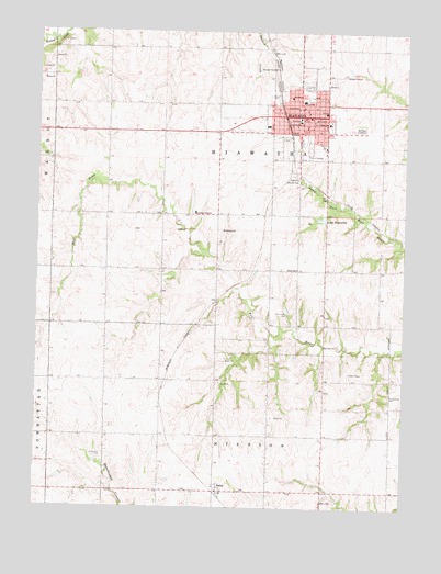 Hiawatha, KS USGS Topographic Map