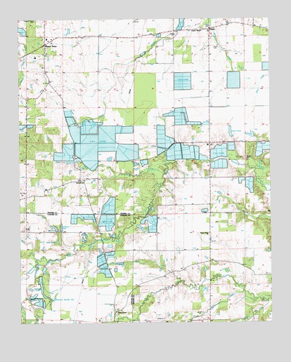 Hickory Plains, AR USGS Topographic Map