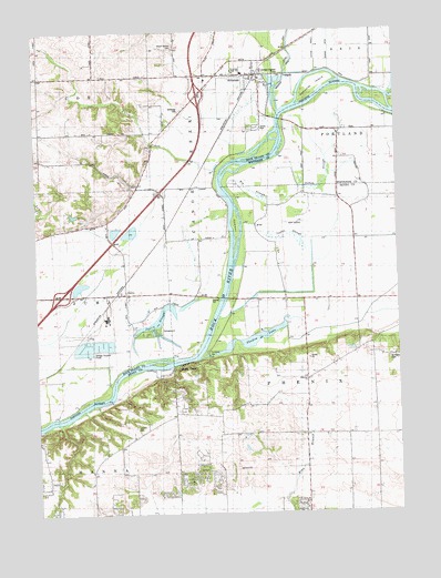 Hillsdale, IL USGS Topographic Map