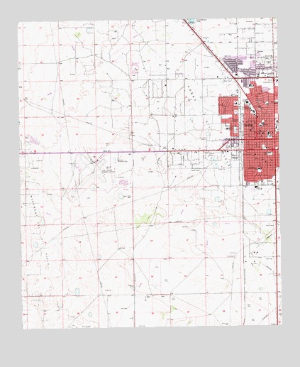 Hobbs West, NM USGS Topographic Map