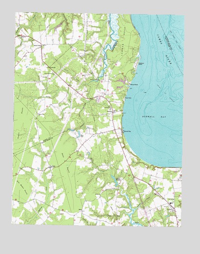 Bacons Castle, VA USGS Topographic Map