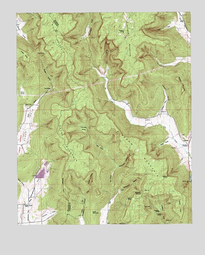 Hollytree, AL USGS Topographic Map