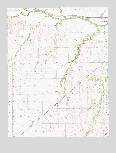 Holyrood NE, KS USGS Topographic Map