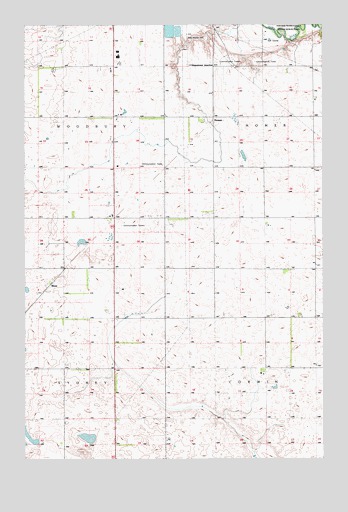 Homer, ND USGS Topographic Map
