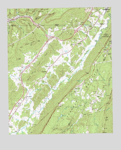 Hooker, GA USGS Topographic Map