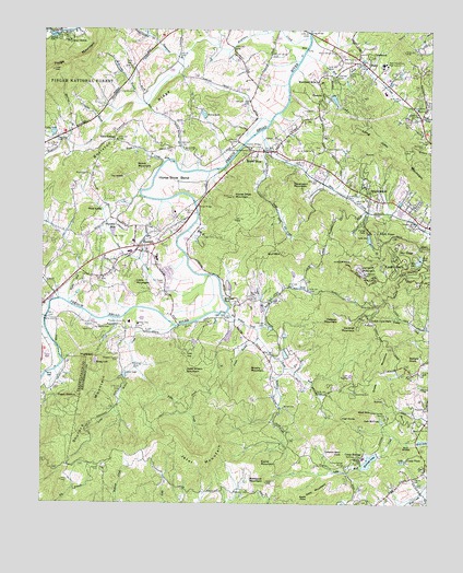Horse Shoe, NC USGS Topographic Map