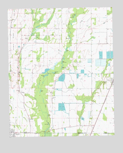 Hunter West, AR USGS Topographic Map