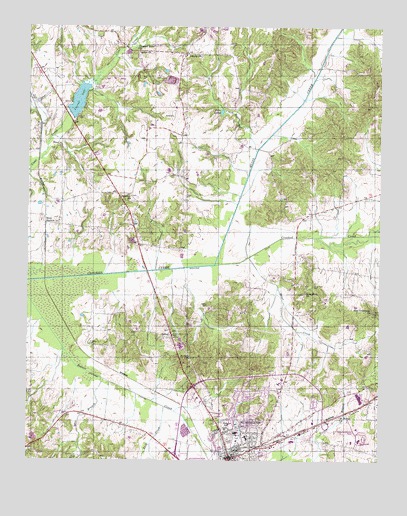 Huntingdon, TN USGS Topographic Map